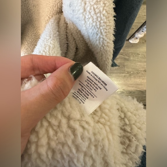 Brand new OAK+FORT denim long coat super warm！Size XS - Picture 4 of 4